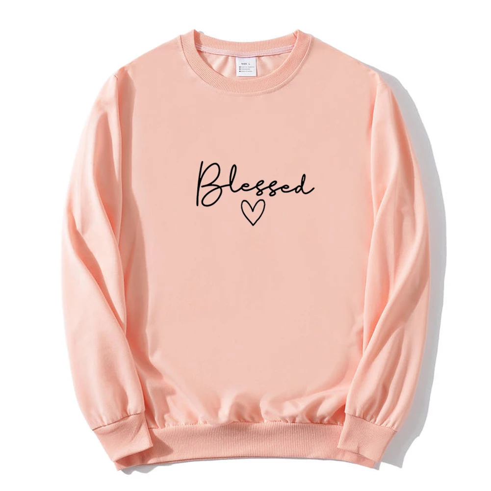 

Christian Blessed Sweatshirt Loose Tracksuit Make A Statement Jumper Great Knit Sweatshirts For Christians Unisex Fashion Jumper