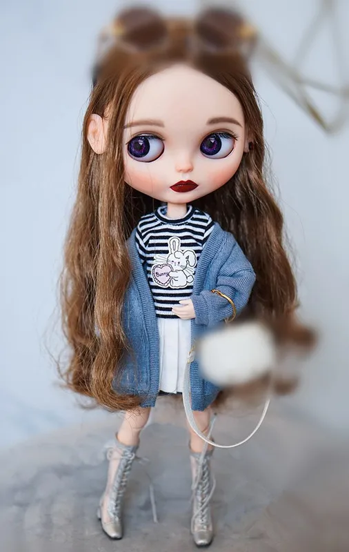 Новинка; 1/6 кукла кардиган пальто Blyth пальто кукольный наряд Pullip кардиган 0612(подходит для blyth, pullip, озон, BJD, kurhn, Licca