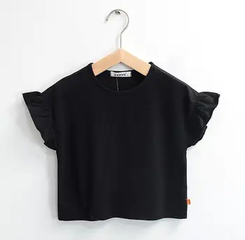 

2020 new girls t-shirt summer fashion cotton kids girls tops 3-8t