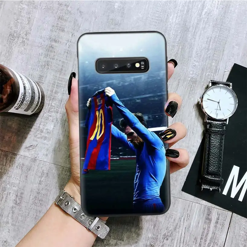 BA137-3 Месси черная крышка чехол для телефона для samsung Galaxy A50S A10S A20S A10 A20E A30 A40 A50 A70 M40 M30S A80 корпус под плетенную сумку - Цвет: BA137-3