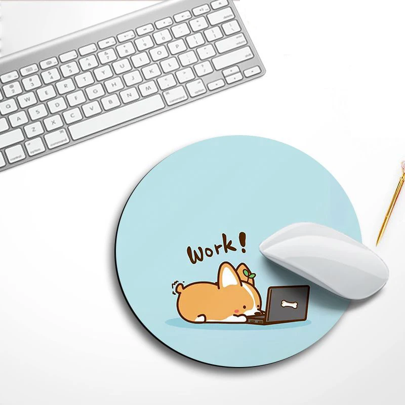 Cushion Mouse-Pad Rubber Round Small Large Portable Office Home Cute 1pcs Non-Slip Natural