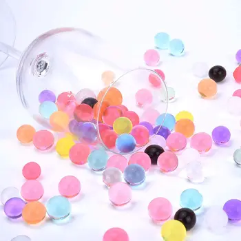 

100pcs/bag Crystal Soil Mud Hydrogel Gel Kids Children Toy Water Beads Growing Up Water Balls Wedding Home Potted Decoration Dec