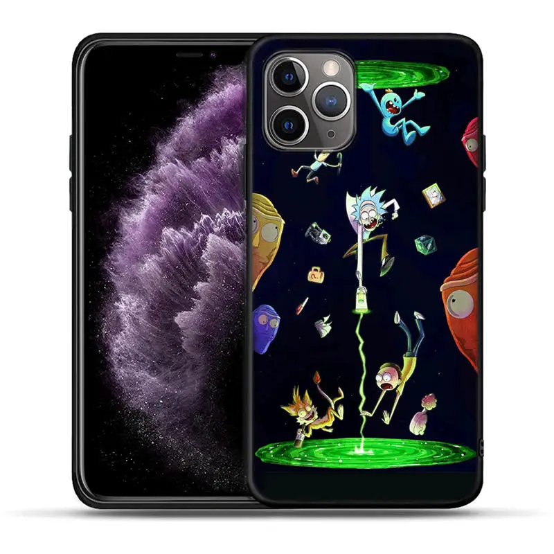 Забавный мультфильм комикс Рик и Морти Мягкий силиконовый чехол для телефона iPhone 11 Pro XS Max X XR 5s SE 6 6s 7 8 для корпуса Etui - Цвет: H1368