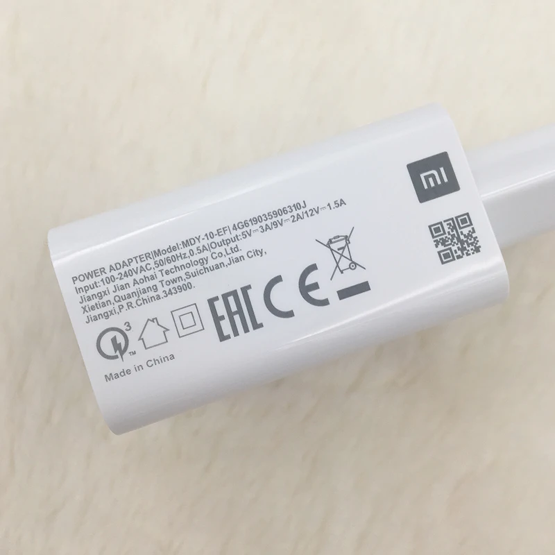 XIAOMI 18 Вт QC3.0 США ЕС быстрое зарядное устройство адаптер быстрой зарядки Micro / USB C