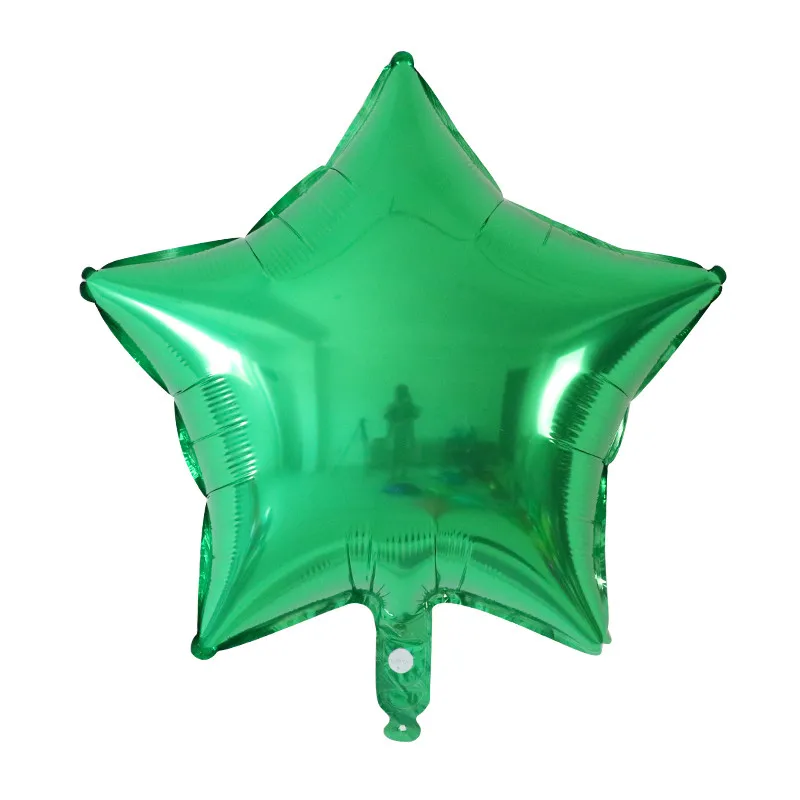 green 5 шт./лот 18 дюймов звезда Фольга гелиевые шарики, День подарков будущей матери детская День рождения Свадебные украшения Детские воздушные шары игрушки надувной шар - Цвет: green
