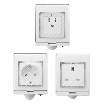 

US/UK Plug Outdoor Waterproof Smart WiFi Power Socket Outlet 10A Remote Control Timer Switch For Alexa Google Home
