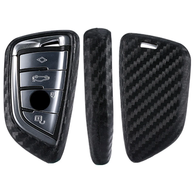 

Carbon Fiber Key Shell Case Cover For BMW X5 F15 X6 F16 2015 X1 X3 525i M760 740 730 E53 E70 E39 F10 F30 G30 Car Styling