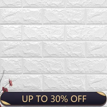 

DIY 3D Brick PE Foam Wall Stickers Panels Room Decal Stone Decoration Embossed Living Room Kids Safty Bedroom Home Decor