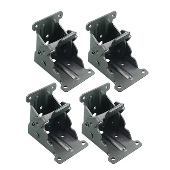 

4pcs Collapsible Support Frame Self-Locking Folding Table Chair Leg Brackets Hinges for Home Bracket Hardware Tool 90 Degree