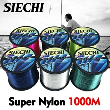 Siechi linha de pesca de náilon super forte linha de 1000 m monofilamento japão material fishline para a pesca da carpa
