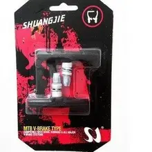 Велосипедные тормозные колодки V-Brake резиновый блок тормоза Резиновый Цвет горный велосипед V-Brake блок велосипедные фитинги