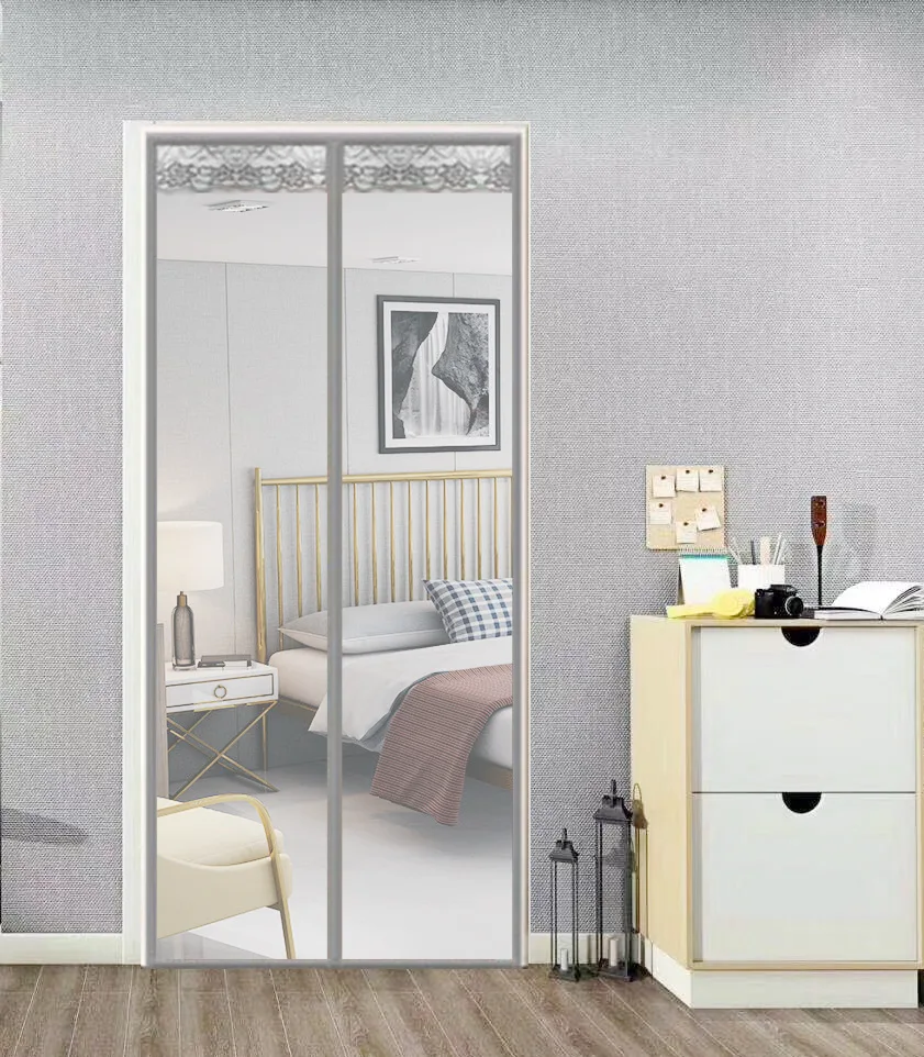 Hot Summer Anti Mosquito Insect Fly Bug Curtains Magnetic Net Mesh Automatic Closing Door Screen Kitchen Net Veil Protector