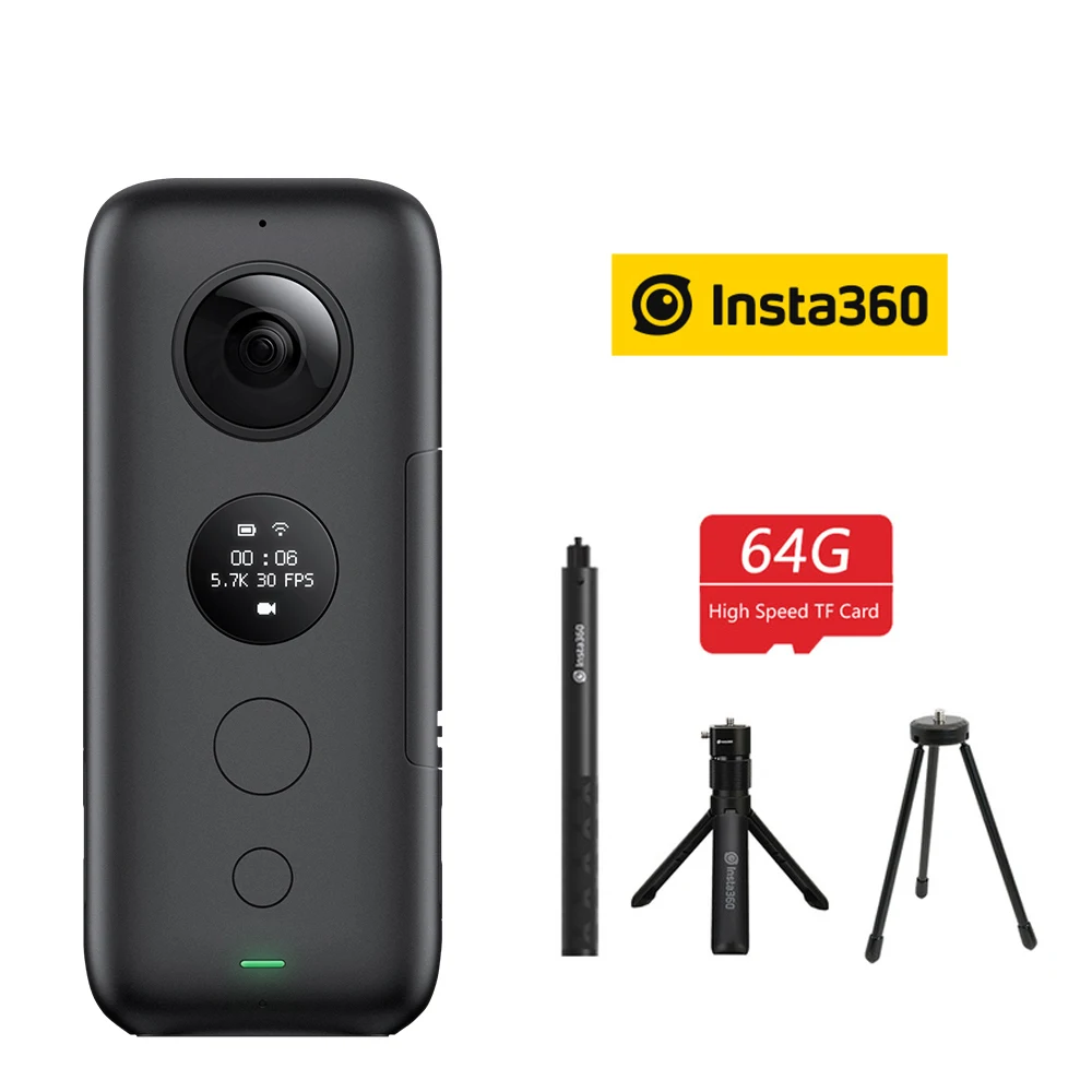 

Insta360 ONE X Sports Action Camera VR 360 Panoramic Camera For iPhone and Android 5.7K Video 18MP Photo
