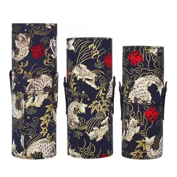 

Portable PU Leather Makeup Brush Cup Tube Holder Travel Cosmetic Container Makeup Tool Kits