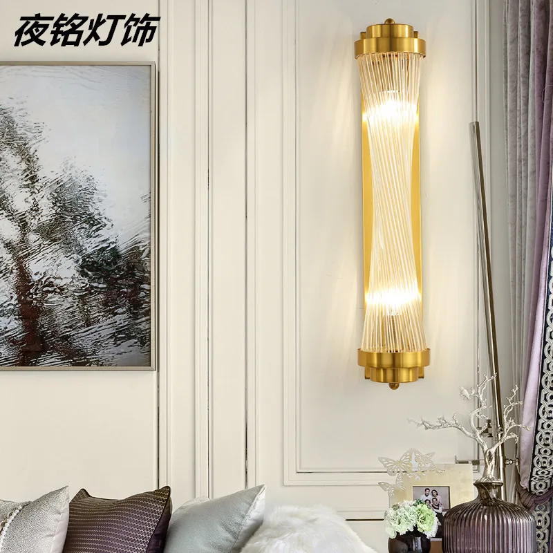 

wall lamp is the sitting room the bedroom TV setting wall of corridor wall lamp, crystal chandeliers individuality