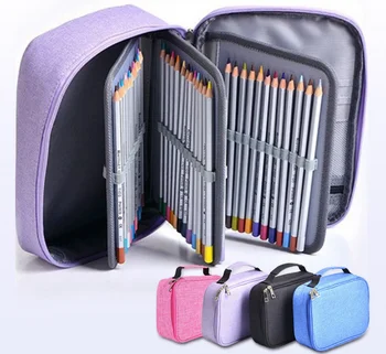 

20pcs/lot School Pencil Cases For Girls Boy Pencilcase 72 Holes Pen Box Multifunction Storage Bag Case Pouch Stationery Kit
