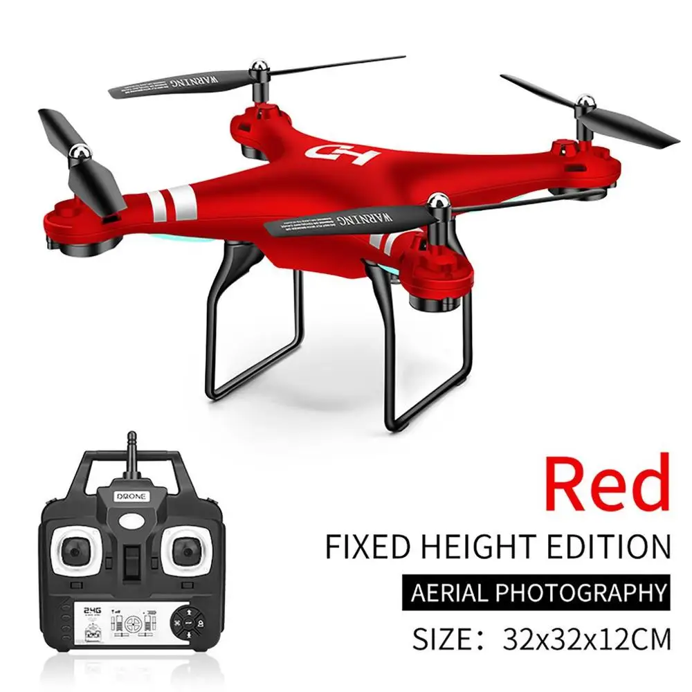 SH5 Wi-Fi FPV Квадрокоптер с дистанционным управлением и Широкий формат 0.3MP/2mp/5mp HD Камера в одно касание посадки/для коробки передач передачи RC вертолет - Цвет: red without camera