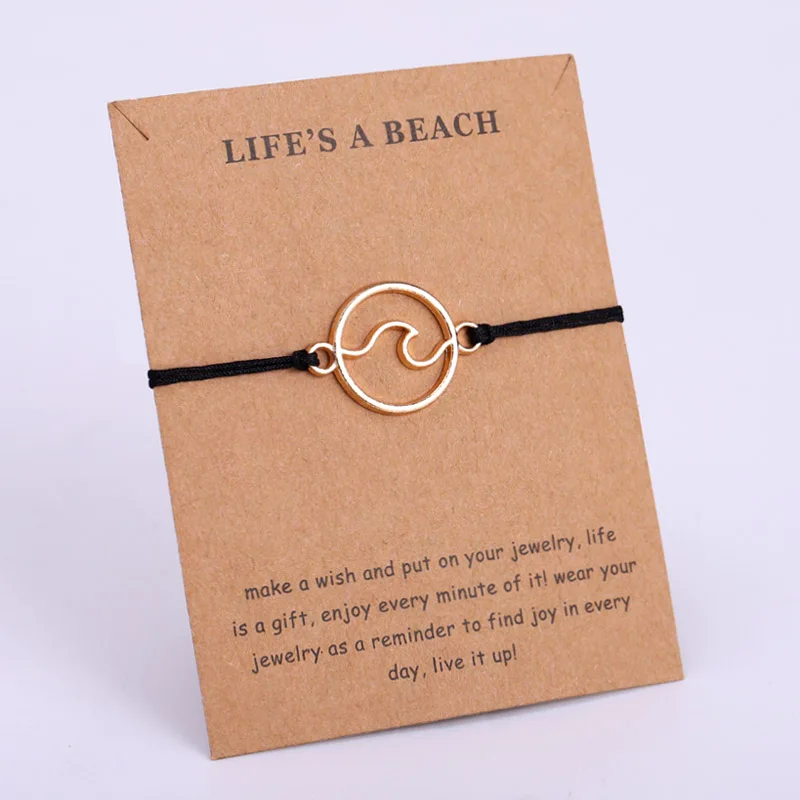 Ocean Wave Beach Adjustable Bracelets Conch Shells Octopus Mermaid Women Men Unisex Fashion Jewelry Summer Gift Drop Shipping