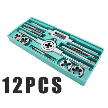 

12Pcs/Set Metric Adjustable Taps Dies Wrench Handle Set M3-M12 Screw Accessories