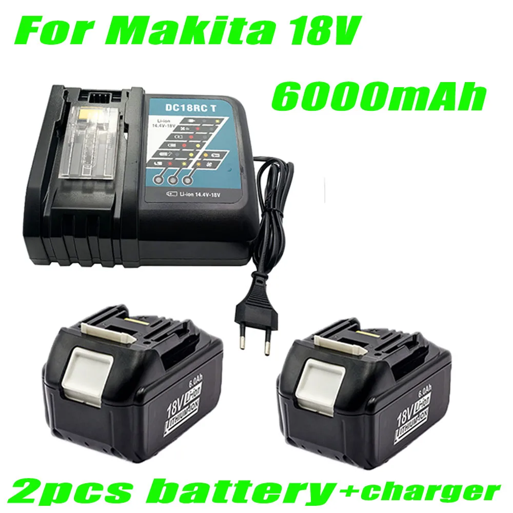 Литий-ионный перезаряжаемый аккумулятор Makita 18 в 6000 мАч 6 Ач BL1850 BL1830 BL1860 BL1840 LXT400 |