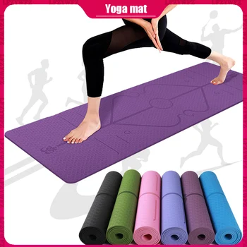 

Professional Yoga Mat Home Gym Non-slip Gymnastics Mat Yoga Fitness Bodybuilding Exercise Dance Exercise Mat 183 * 61 * 0.6 CM