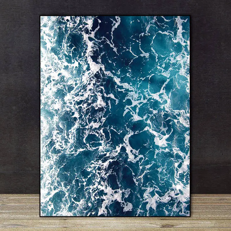 Conisi скандинавский морской пейзаж морская волна холст картины синяя вода