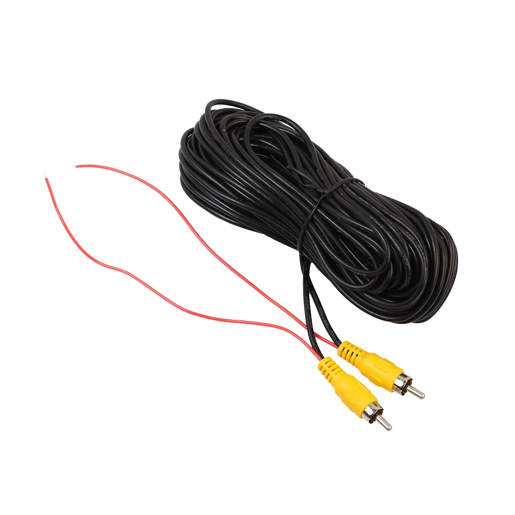 RCA Video Extension Cable For Car Reverse Rear View Backup Camera