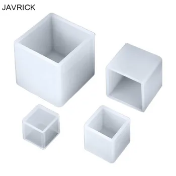 

4Pcs/Set Crystal Epoxy Resin Mold Square Jewelry Casting Silicone Mould DIY Tool