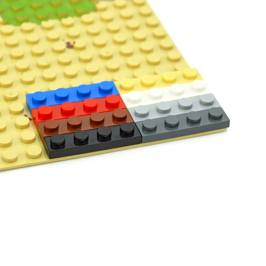 DIY Building Blocks 1x4 Dots Thin Figures Bricks 1*4 Educational Creative Size Compatible With 3710 Plastic Toys For Children