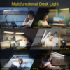 NEWACALOX EU/US 12V Reading Desk Lamp with 160Pcs LED Lights 24W Indoor Light Table Clamp Folding Light for Office/Study/Working 5