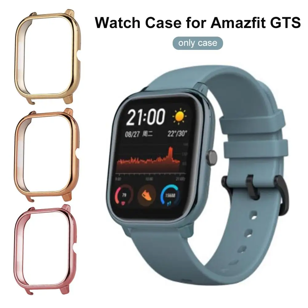 

4 Colors Smart Watch Protective Case for Amazfit GTS Shock Resistant Anti-scratch PC Plating Shell Smartwatch Accessories