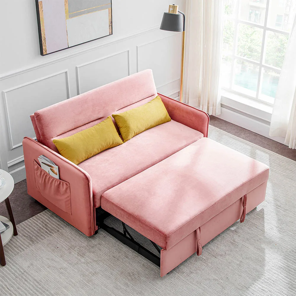 

Multifunctional Lovely folding Sofa Bed Compact Sofa Bed Living Room, Lazy Fabric Pull and Push Functional Sofa Bed Furniture