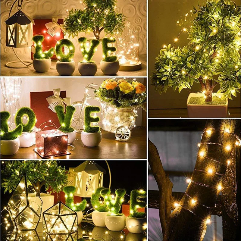 LED String Light 10M Waterproof 110V220V 100 LED Holiday String Lighting 9 Colors Christmas Lights Party Outdoor Decoration (5)