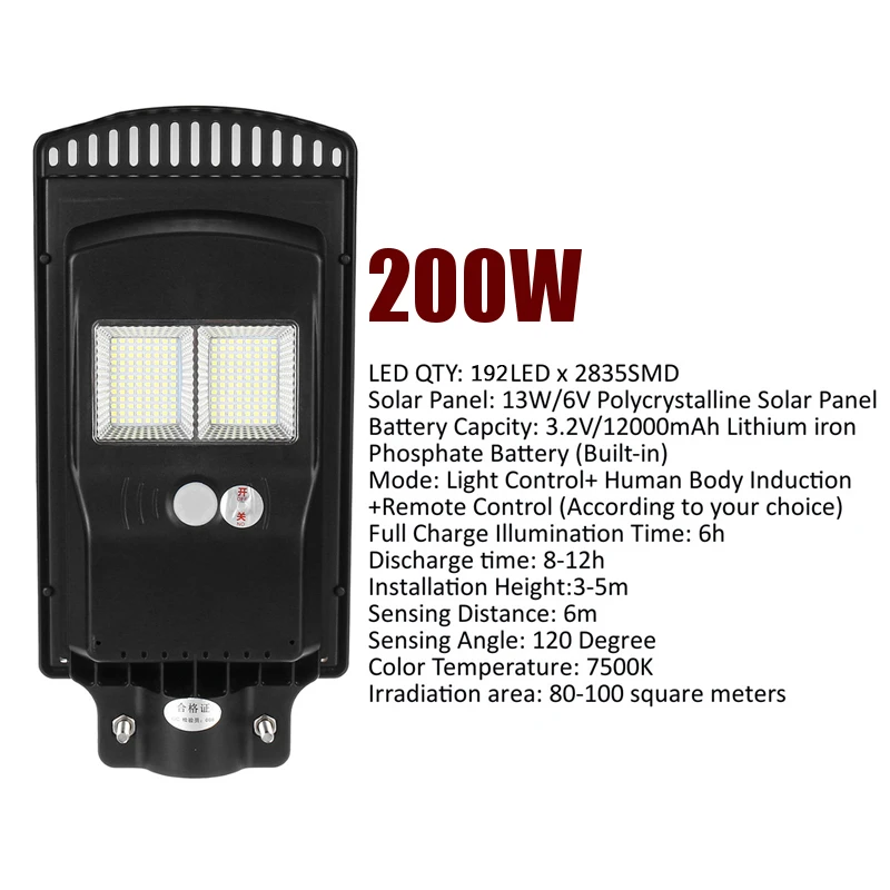 200W 300W 450W LED Solar Straße Licht mit Fernbedienung PIR Motion Sensor Outdoor Garten Industrielle Sicherheit wand Lampe 200W 300W 450W LED Solar Straße Licht mit Fernbedienung PIR Motion Sensor Outdoor Garten Industrielle Sicherheit wand Lampe