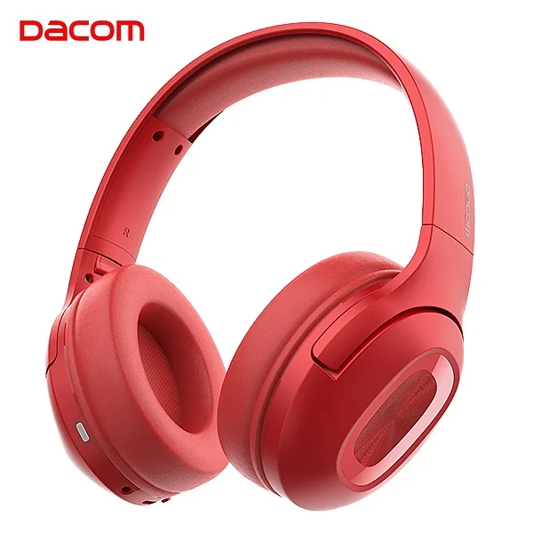 

Dacom HF002 Bluetooth 5.0 Wireless Headphone Over Ear Earphones Dual Drivers Bulit-in 1200mAh Battery Stereo Headset With Mic