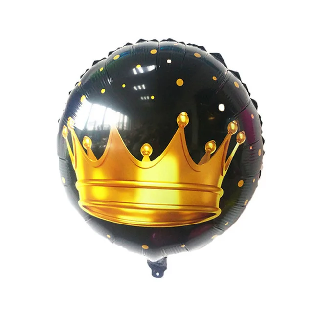 Большие золотые шарики короны свадьбы с днем рождения большие фольгированные шары принцесса король вечерние украшения