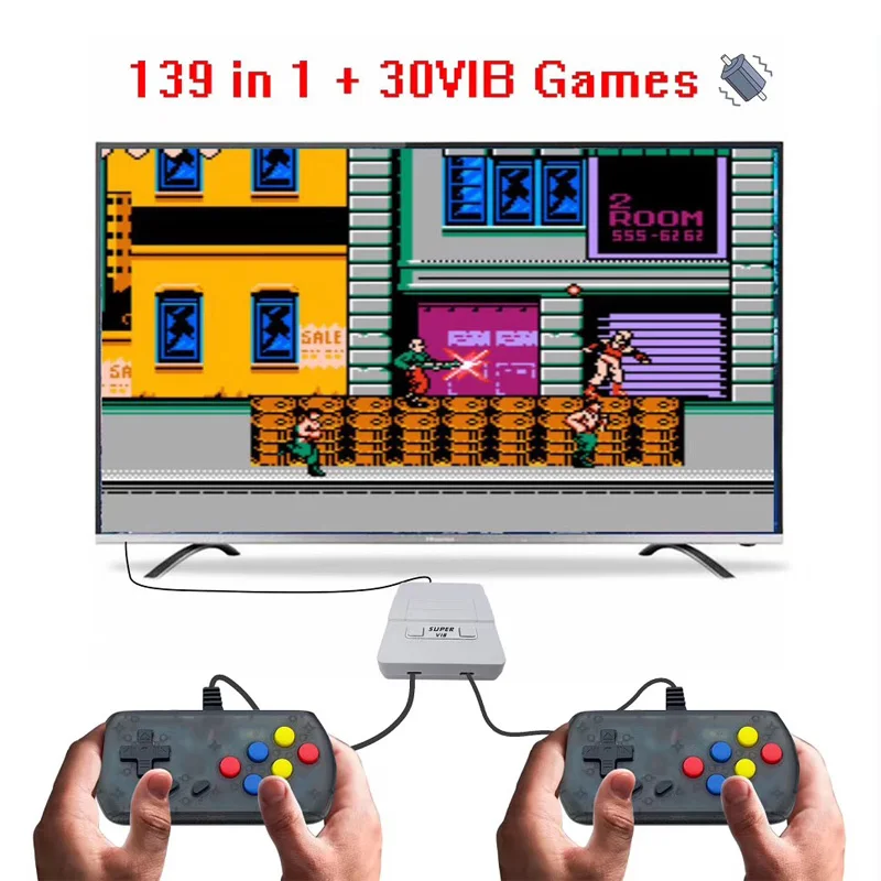 Супер VIB ТВ игры Вибрация Мини ТВ игровая консоль 8 бит Ретро видео игровая консоль встроенный 169 игры Ручной игровой плеер подарок