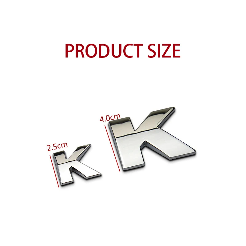 3D Metal Alphabet Silver Badge Chrome Silver Letters Numbers Car Sticker Car Styling Trunk Letters Emblem Audi BMW