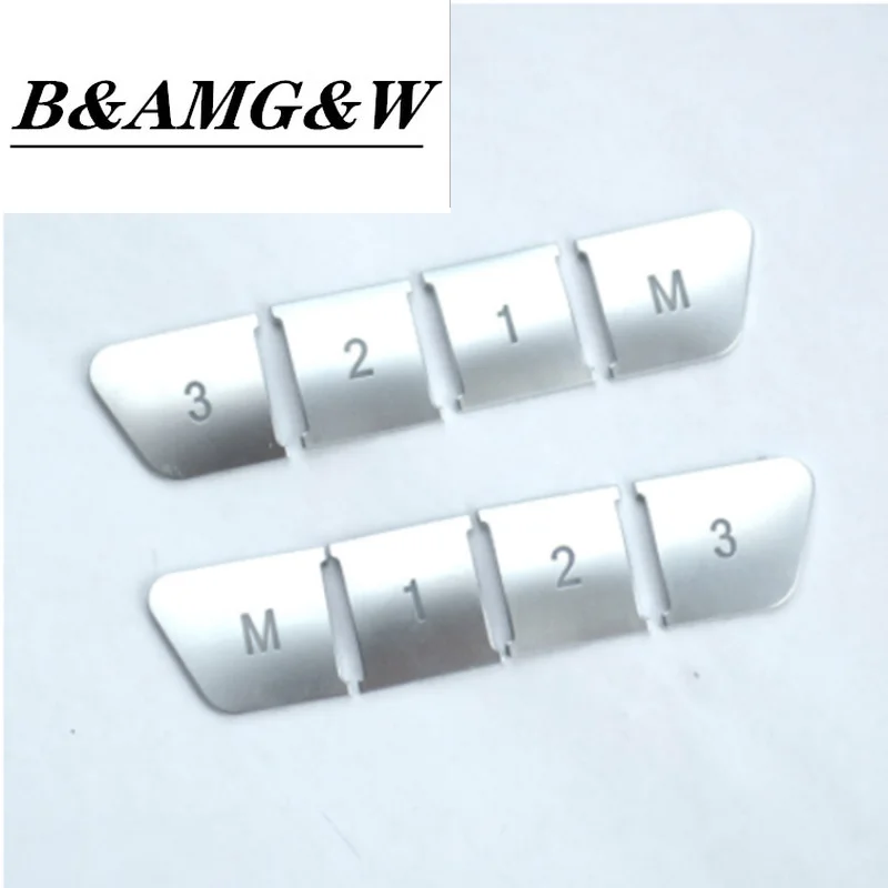 

Car Styling Seat Adjust memory panel Buttons Cover Sitckers Trim for Mercedes Benz C E Class W204 W212 Auto Interior Accessories