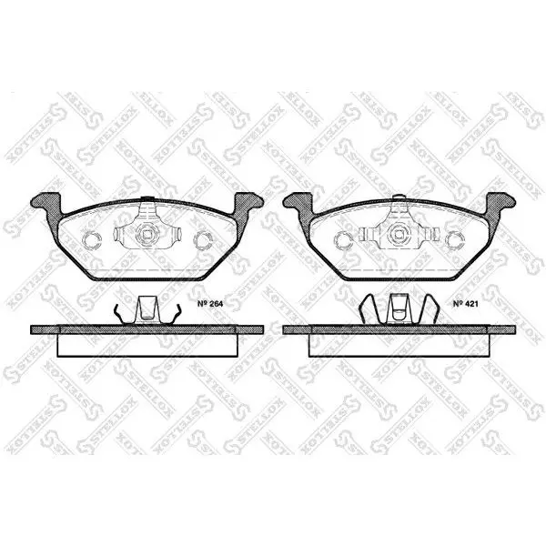 Disc pads.  VW Golf 1.4/1.9SD 97-99 Skoda Octavia 1.4 |