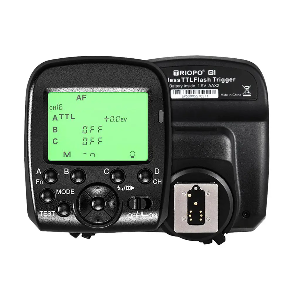 TRIOPO G1 Dual ttl inalas, lcd, ЖК дисплей 1/8000, 2,4, дисплей, s HSS G, G, 16 каналов