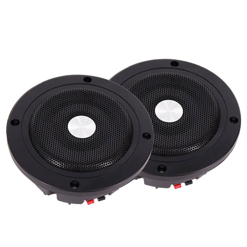 

5.2inch 60W Round Ceiling In-Wall Home Audio Speakers System Flush Mount Speaker With Amplifier Ceiling Speaker