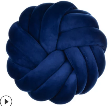 Navy blue Дания INS мяч кольцо коврик узел завязанный ручной тканый коврик Украшение - Цвет: Navy blue