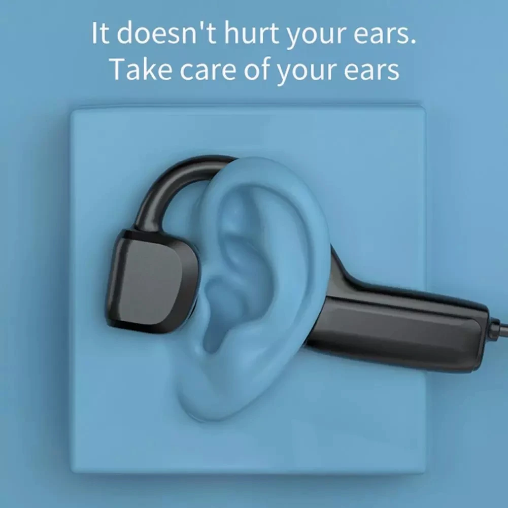 5 1 Bluetooth Bone Conduction Sports Gaming Headset Wireless HiFi Headphone Waterproof IPX5 Open Ear Earphone