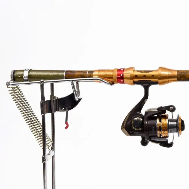 

Automatic Double Spring Angle Fishing Pole Tackle Bracket Anti-Rust Steel Fish Bracket Rod Holder Pesca Iscas Fishing Tools