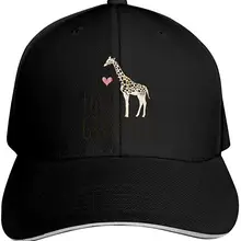 I Love Giraffe Lover унисекс бейсболка s Natty остроконечная Регулируемая Кепка
