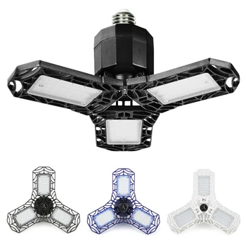 

LED Garage Light E26/E27 Industrial Lamp110-265V High Bay Lighting Angle Adjustable 360Â° Deformable For Workshop Warehouse