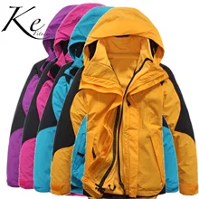 KE Осенне-зимняя обувь резиновая лыжный костюм обувь для мужчин и женщин куртка утолщение хлопкового флиса, комплект из трех предметов в одном из двух частей света доска Лыжная куртка