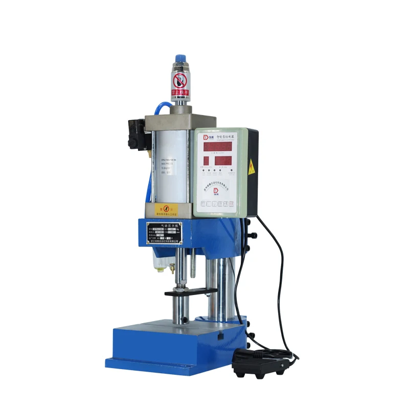 

Multifunction Pneumatic Punch Lettering Perforation Portable Press Desktop Single Post Pedal Cylinder Type Machining Center 220V