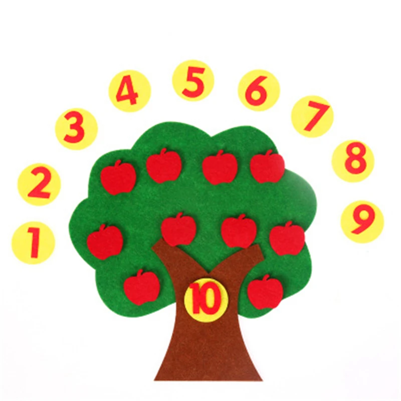 Drop shipping Hot Selling Baby Education Toys Apple Trees Intelligence Kindergarten Diy Weave Cloth Early Learning Toy | Игрушки и хобби
